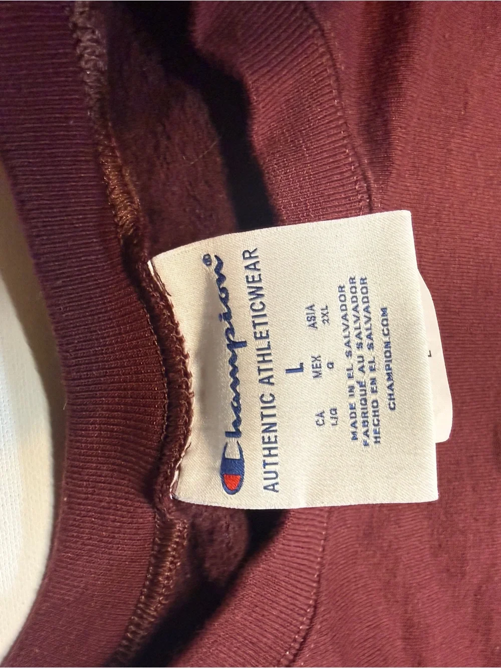 Champion Maroon‎ Minnesota Dad Crewneck with Gold Lettering